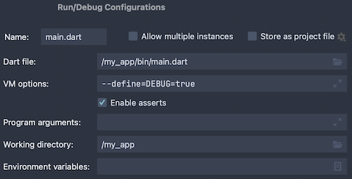 Adding define option to Jetbrains IDE